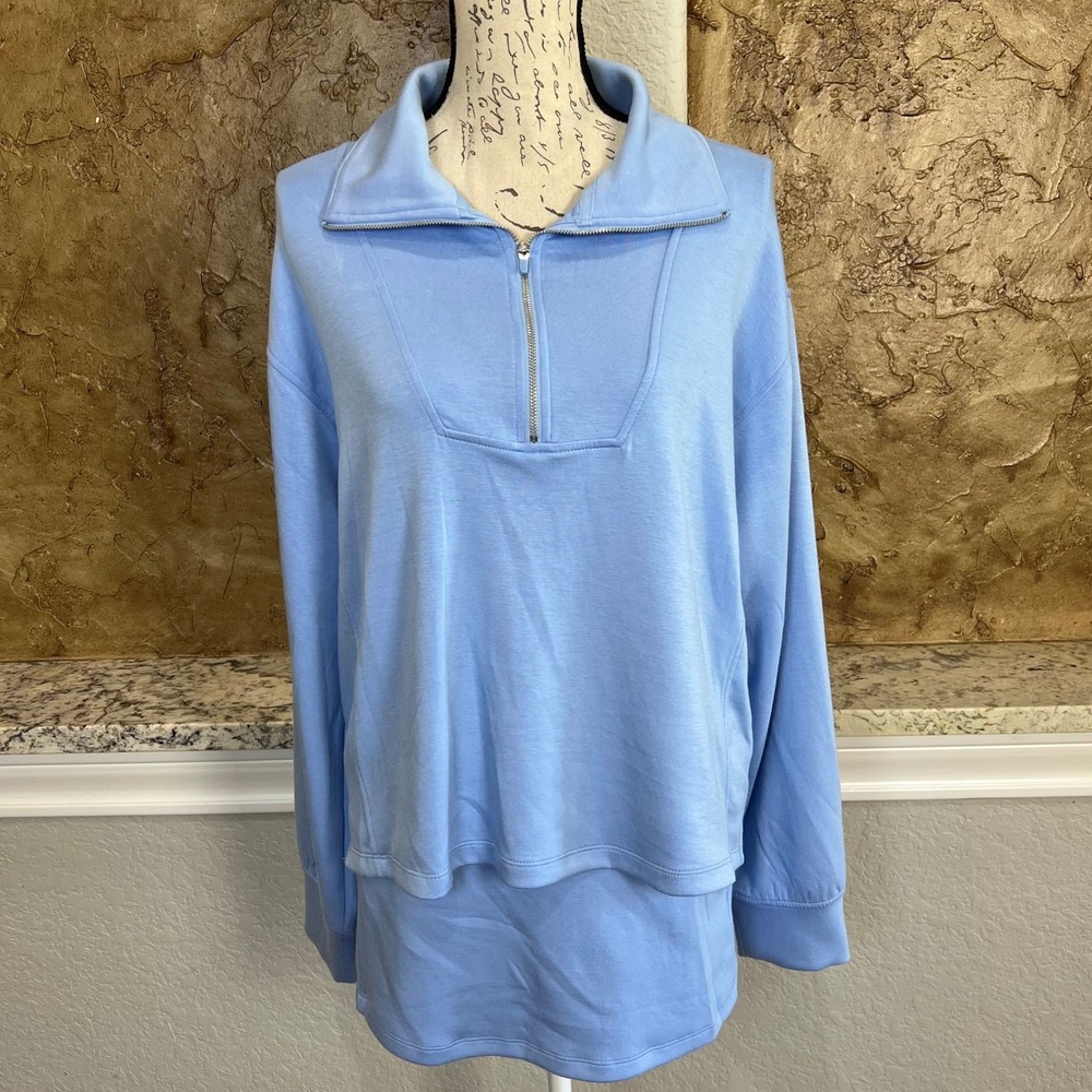NWT Tommy Bahama Pullover Skirt Set Women Large Blue Athleisure Everyday Active
